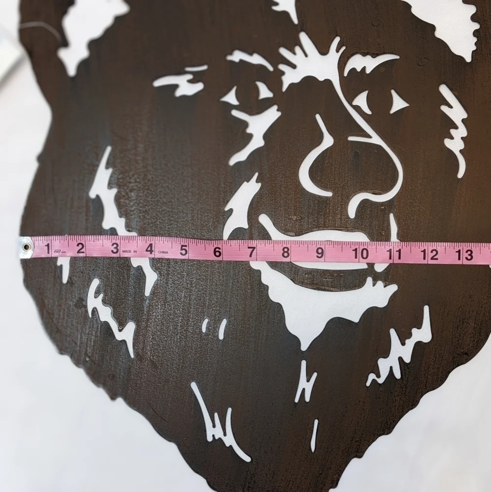 Bear Metal Cutout Wall Decor